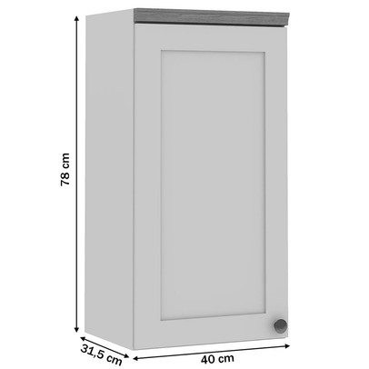 Armário Aéreo Cozinha 1 Porta Verde Mint 1524 - Genialflex