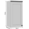 Armário Aéreo Cozinha 1 Porta Branco Fosco 1524 - Genialflex