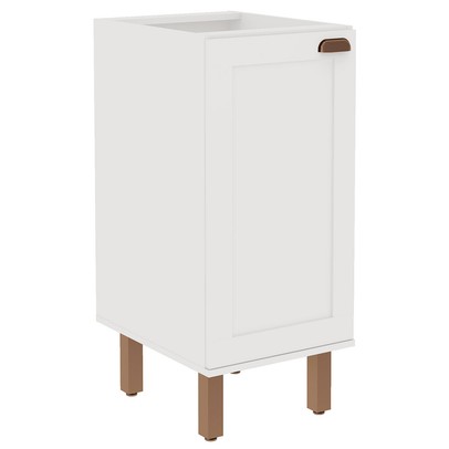 Armário de Cozinha 1 Porta Branco Fosco 1526 - Genialflex