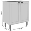 Armário de Cozinha 2 Portas Verde Mint 1529 - Genialflex