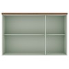 Armário Aéreo Cozinha 3 Portas Verde Mint 1531 - Genialflex