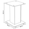 Mesa de Jantar 4 Lugares Luminare Mel/Fume - Viero Móveis