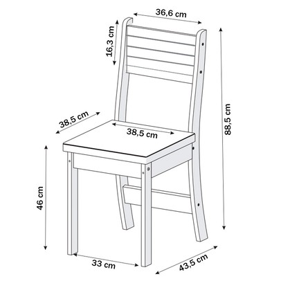 Mesa de Jantar 4 Lugares Luminare Mel/Nude - Viero Móveis
