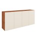 Balcão Buffet Sonhare 4 Portas Seda/Off White - Mobilarte Móveis
