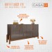 Balcão Buffet Lizz 4 Portas com Adega Cinza Perola/Cedro 050520 - Casa D