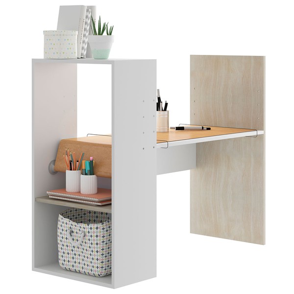 Mesa Escrivaninha Infantil Branco Tx/Nature 1007 - Be Mobiliário