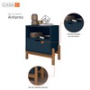 Mesa de Cabeceira Antares 1 Gaveta Azul Cobalto - Casa D