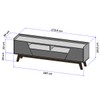 Rack para TV Até 70 Polegadas Florença 2 Portas 1 Gaveta Off White/Nature - Bechara