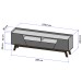 Rack para TV Até 70 Polegadas Florença 2 Portas 1 Gaveta Off White/Nature - Bechara