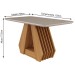 Mesa de Jantar 4 Lugares Agata 100% Mdf Nature/Off White/Nude - Cimol