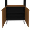 Estante para Livros Hit 2 Portas Freijo/Preto - Artany Móveis