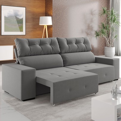 Sofá 4 Lugares Reclinável e Retrátil Socrates Brisk - Vian