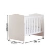 Berço Mini Cama Conforto 100% Mdf Branco - Permóbili