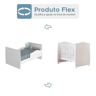 Berço Mini Cama Conforto 100% Mdf Branco - Permóbili
