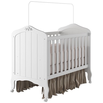 Berço Mini Cama Harmonia 100% Mdf Branco - Permobili