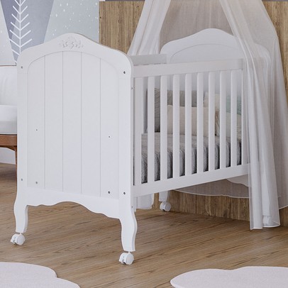 Berço Mini Cama Harmonia 100% Mdf Branco - Permobili