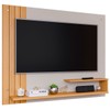 Painel para TV Até 50 Polegadas Dunas 2 Prateleiras Ripado Off White/Nature - Permóbili