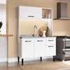 Cozinha Compacta Katy 4 Portas 1 Gaveta Branco - Irm Móveis