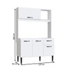 Cozinha Compacta Katy 4 Portas 1 Gaveta Branco - Irm Móveis