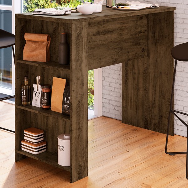 Bancada de Cozinha Luna 3 Prateleiras Itaúna - Irm Móveis