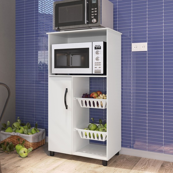 Armário de Cozinha Fruteira Kely 1 Porta Branco - Irm Móveis