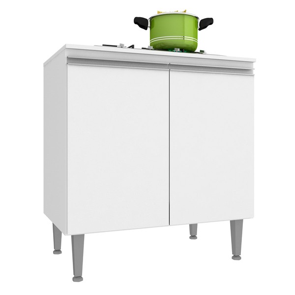 Armário de Cozinha Athena 2 Portas 1 Prateleira Branco - Irm Móveis