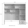 Guarda-Roupa Casal Modulado Athenas 10 Portas 4 Gavetas Branco - Doripel