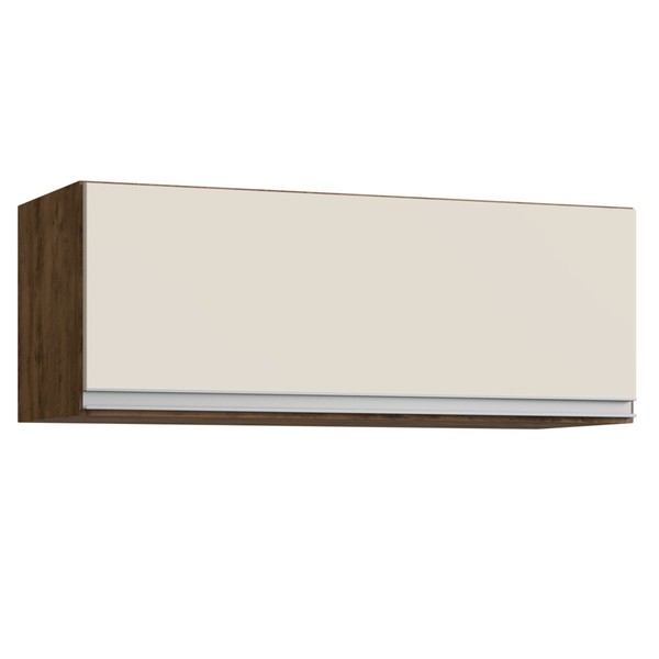 Armário Aéreo Cozinha Athena 1 Porta Itauba/Off White - Irm Móveis