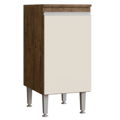 Armário de Cozinha Athena 1 Porta Itauba/Off White - Irm Móveis