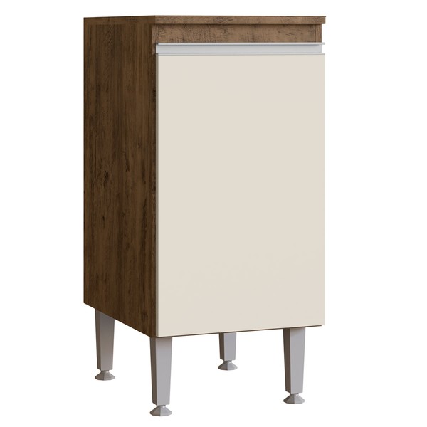 Armário de Cozinha Athena 1 Porta Itauba/Off White - Irm Móveis