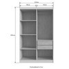 Guarda-Roupa Casal Modulado Olímpia 8 Portas 4 Gavetas Branco - Doripel
