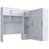 Guarda-Roupa Casal Modulado Berlim 6 Portas 4 Gavetas Branco - Doripel