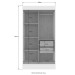 Guarda-Roupa Casal Modulado Berlim 6 Portas 4 Gavetas Branco - Doripel