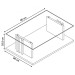 Mesa de Centro Frizz Calacata/Off White - Madetec