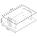 Mesa de Centro Frizz com Vidro Calacata/Off White - Madetec