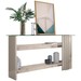 Aparador Frizz 2 Prateleiras com Vidro Calacata/Off White - Madetec