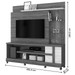 Estante para TV Até 50 Polegadas Alan 1 Porta 4 Prateleiras com Rodízios Naturale/Off White - Madetec