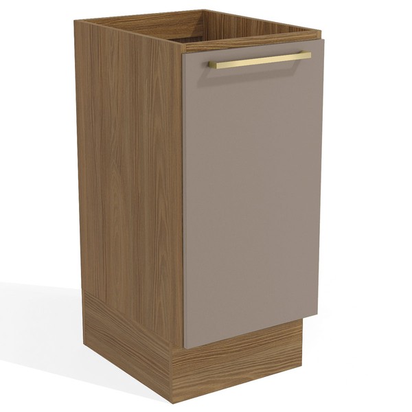 Armário de Cozinha Botanic 1 Porta Nogueira/Fendi - Kappesberg