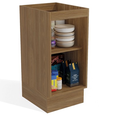 Armário de Cozinha Botanic 1 Porta Nogueira Fosco/Verde Oliva - Kappesberg