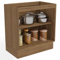 Armário de Cozinha Botanic 2 Portas Nogueira/Verde Oliva - Kappesberg