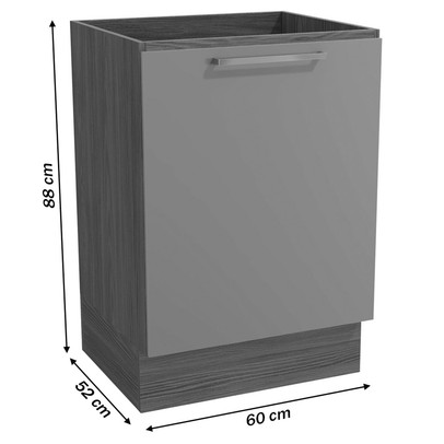Armário de Cozinha Botanic 60 Cm 1 Porta Nogueira/Verde Oliva - Kappesberg