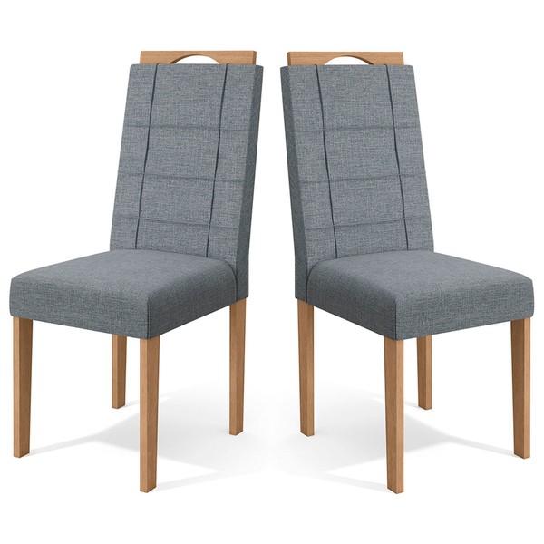 Cadeiras Kit 2 Cadeiras Cinza Cad150ea - Kappesberg
