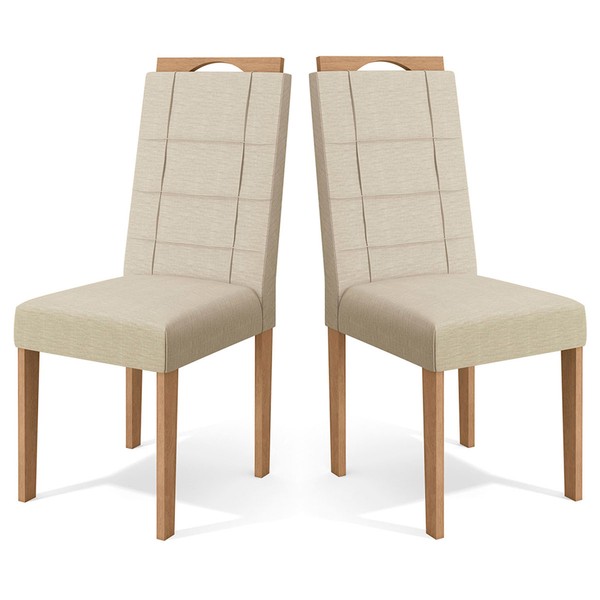 Cadeiras Kit 2 Cadeiras Bege Cad150ea - Kappesberg