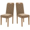 Cadeiras Kit 2 Cadeiras Veludo Bege Cad152ea  - Kappesberg