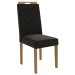 Cadeiras Kit 2 Cadeiras Veludo Preto Cad152ea  - Kappesberg