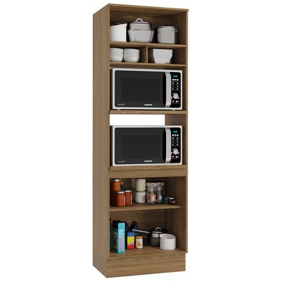 Paneleiro Botanic 70 Cm 3 Portas Nogueira/Fendi Fosco - Kappesberg