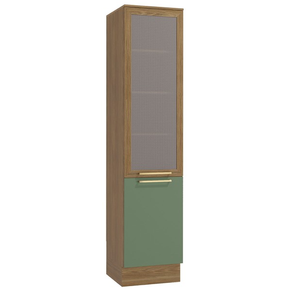 Paneleiro Botanic 50 Cm 2 Portas Nogueira/Verde Oliva - Kappesberg