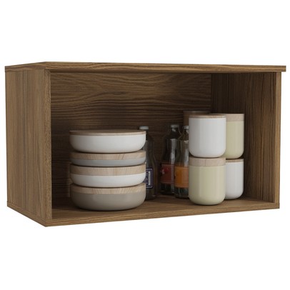 Armário Aéreo Cozinha Botanic 60 Cm 1 Porta Nogueira Fosco - Kappesberg