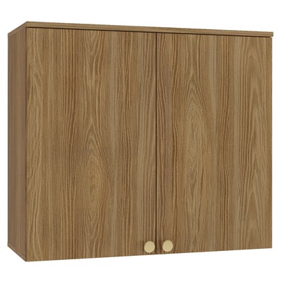 Armário Aéreo Cozinha Botanic 80 Cm 2 Portas Nogueira Fosco - Kappesberg