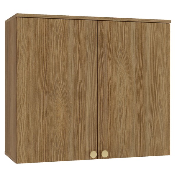 Armário Aéreo Cozinha Botanic 80 Cm 2 Portas Nogueira Fosco - Kappesberg